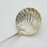 Irish George III Sterling Silver Shell Bowl Sauce Ladle Antique 1807 Dublin