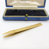 Pair of 9ct Yellow Gold Vanity Tongs or Pincers Vintage 1982 London