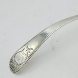 Irish George III Sterling Silver Shell Bowl Sauce Ladle Antique 1807 Dublin