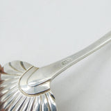 Irish George III Sterling Silver Shell Bowl Sauce Ladle Antique 1807 Dublin