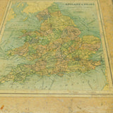 Handmade Victorian Wooden Puzzle Administrative Counties of England & Wales c1850 Antique