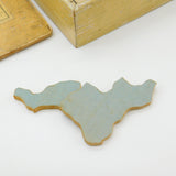 Handmade Victorian Wooden Puzzle Administrative Counties of England & Wales c1850 Antique