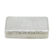 William IV Sterling Silver Floral Snuff Box Antique 1834 London