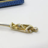 Victorian Sterling Silver Gilt Apostle Terminal Tea Caddy Spoon Antique 1876