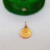 9ct Yellow Gold St Christopher Travel Charm Pendant Vintage 1972 Georg Jensen