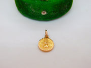 9ct Yellow Gold St Christopher Travel Charm Pendant Vintage 1972 Georg Jensen