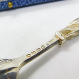 Victorian Sterling Silver Gilt Apostle Terminal Tea Caddy Spoon Antique 1876
