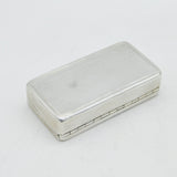 William IV Sterling Silver Floral Snuff Box Antique 1834 London