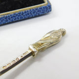 Victorian Sterling Silver Gilt Apostle Terminal Tea Caddy Spoon Antique 1876
