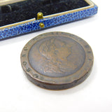 King George III 'Cartwheel' Twopence Coin Antique 1797 Fair Condition