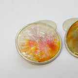 Art Nouveau Sterling Silver Colourful Enamel Gents Cufflinks Antique c1910