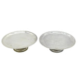 Exeter George I Sterling Silver Pair of Tazza Dishes John Elston Antique c1724