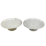 Exeter George I Sterling Silver Pair of Tazza Dishes John Elston Antique c1724