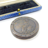 King George III 'Cartwheel' Twopence Coin Antique 1797 Fair Condition