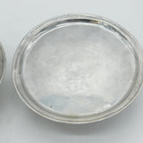 Exeter George I Sterling Silver Pair of Tazza Dishes John Elston Antique c1724