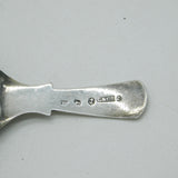 Georgian Sterling Silver Floral Tea Caddy Spoon 1820 Birmingham Ledsam & Vale