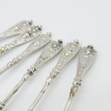 Berthold Muller Set of Six Victorian Sterling Silver Cupid Tea Spoons 1895 London Import