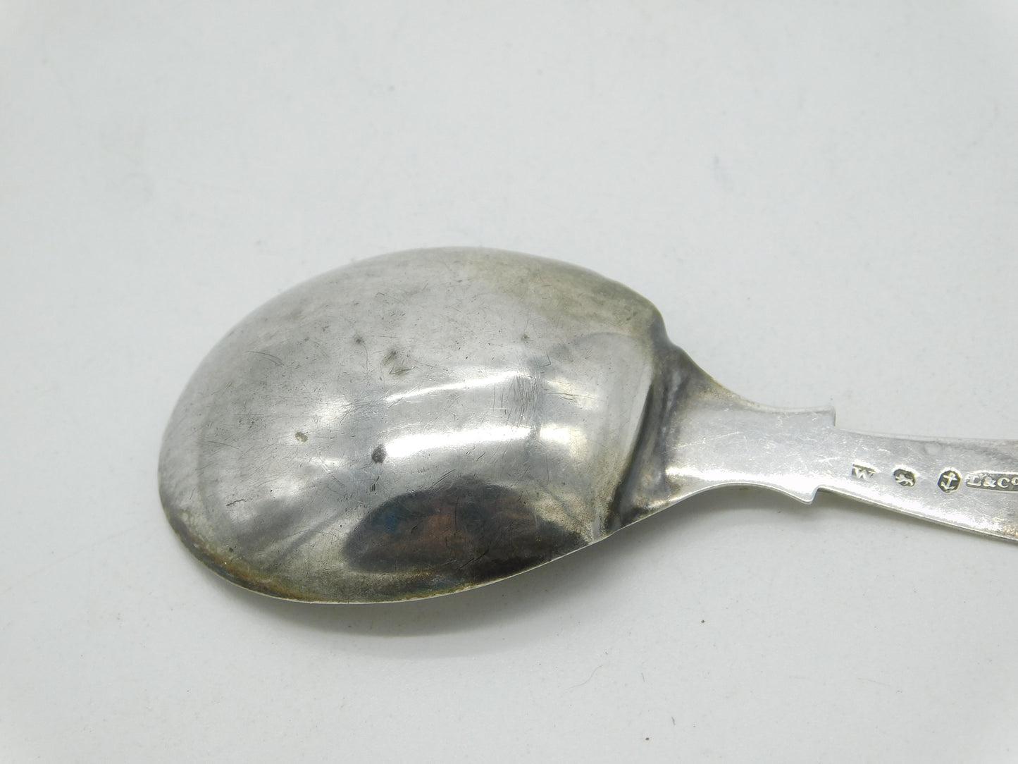 Georgian Sterling Silver Floral Tea Caddy Spoon 1820 Birmingham Ledsam & Vale