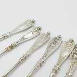 Berthold Muller Set of Six Victorian Sterling Silver Cupid Tea Spoons 1895 London Import