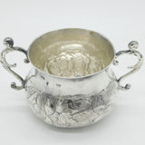 Charles II Restoration Sterling Silver Floral Porringer Antique 1668 London