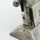 Victorian Sterling Silver Floral Perpetual Desk Calendar Working 1901 London