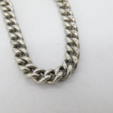 Edwardian Sterling Silver Double Albert Watch Chain 1909 London Antique