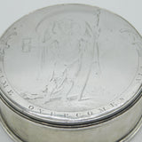 George II Sterling Silver Snuff Box Chronos 'Time Overcomes All' Antique c1750 Augustin Le Sage