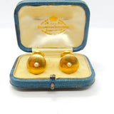 Victorian Boxed Pair of 18ct Gold, Turquoise & Pearl Set Cufflinks Antique 1900