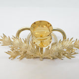 Inverness Scottish Provincial Sterling Silver, Citrine Thistle Place Setting c1890