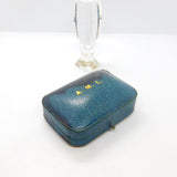 Victorian Boxed Pair of 18ct Gold, Turquoise & Pearl Set Cufflinks Antique 1900
