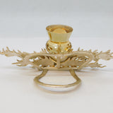 Inverness Scottish Provincial Sterling Silver, Citrine Thistle Place Setting c1890