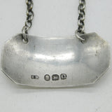 George III Sterling Silver Misspelling 'Champaigne' Champagne Bottle Label Antique 1811 London