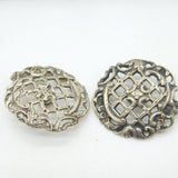 Boxed Set Of Six Edwardian Sterling Silver Art Nouveau Buttons Mappin Bros 1907