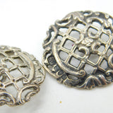 Boxed Set Of Six Edwardian Sterling Silver Art Nouveau Buttons Mappin Bros 1907