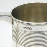 George III Sterling Silver Lined Pattern Pint Tankard Antique 1815 London