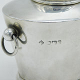 Victorian Sterling Silver Canister Tea Caddy Antique 1899 Sheffield