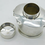 Victorian Sterling Silver Canister Tea Caddy Antique 1899 Sheffield