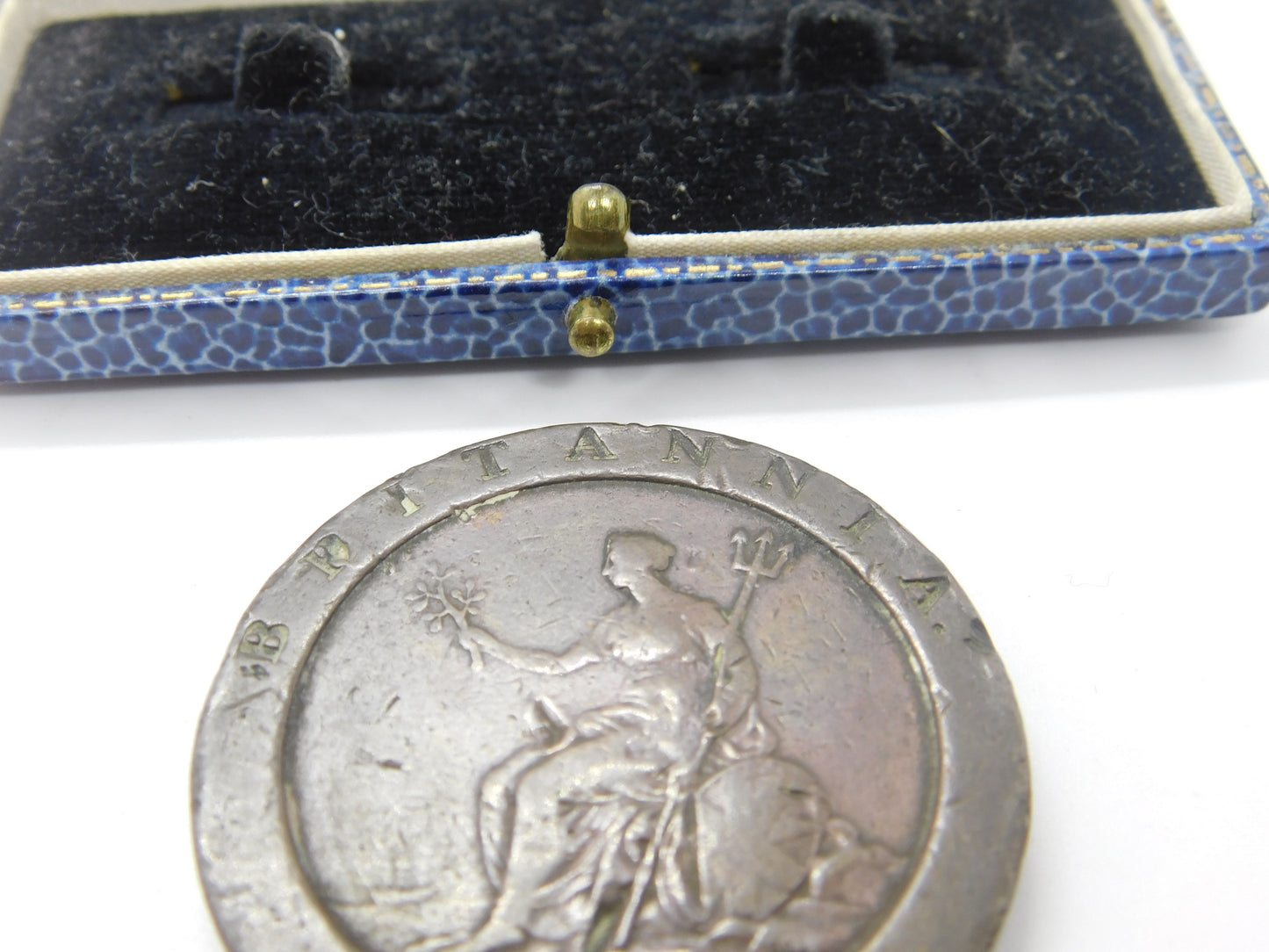 King George III 'Cartwheel' Twopence Coin 1797 in Fair Condition