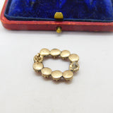 Georgian 9ct Rose Gold & Red Coral Set Brooch Pin Antique c1800 AF
