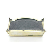 Sterling Silver Gilt & Yellow Guilloche Enamel Jewellery Box 1930 Birmingham