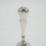 Edwardian Sterling Silver Dinner Bell Antique 1909 Birmingham