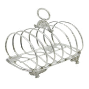 George IV Sterling Silver Six-Part Toast Rack Antique 1825 London