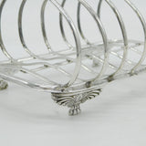 George IV Sterling Silver Six-Part Toast Rack Antique 1825 London