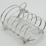 George IV Sterling Silver Six-Part Toast Rack Antique 1825 London