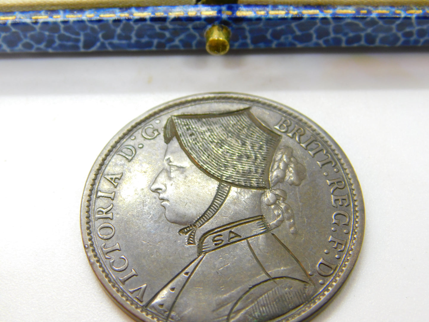 Queen Victoria Salvation Army or Boer War Re-Engraved Bonnet Penny Antique c1890 British Museum J.3248