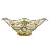 George III Sterling Silver Gilt Folate Pierced Fruit Bowl Antique 1775 London