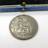 Queen Victoria Salvation Army or Boer War Re-Engraved Bonnet Penny Antique c1890 British Museum J.3248