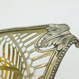 George III Sterling Silver Gilt Folate Pierced Fruit Bowl Antique 1775 London