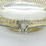 George III Sterling Silver Gilt Folate Pierced Fruit Bowl Antique 1775 London