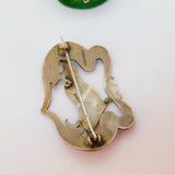 Edwardian Canadian Sterling Silver 'Nelson, BC' Buckle Brooch Antique c1910